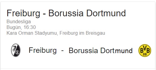 9 Eylül 2017 freiburg - Broussia Dortmund Almanya Bundesliga 1 iddaa oran analizi ve tahmini